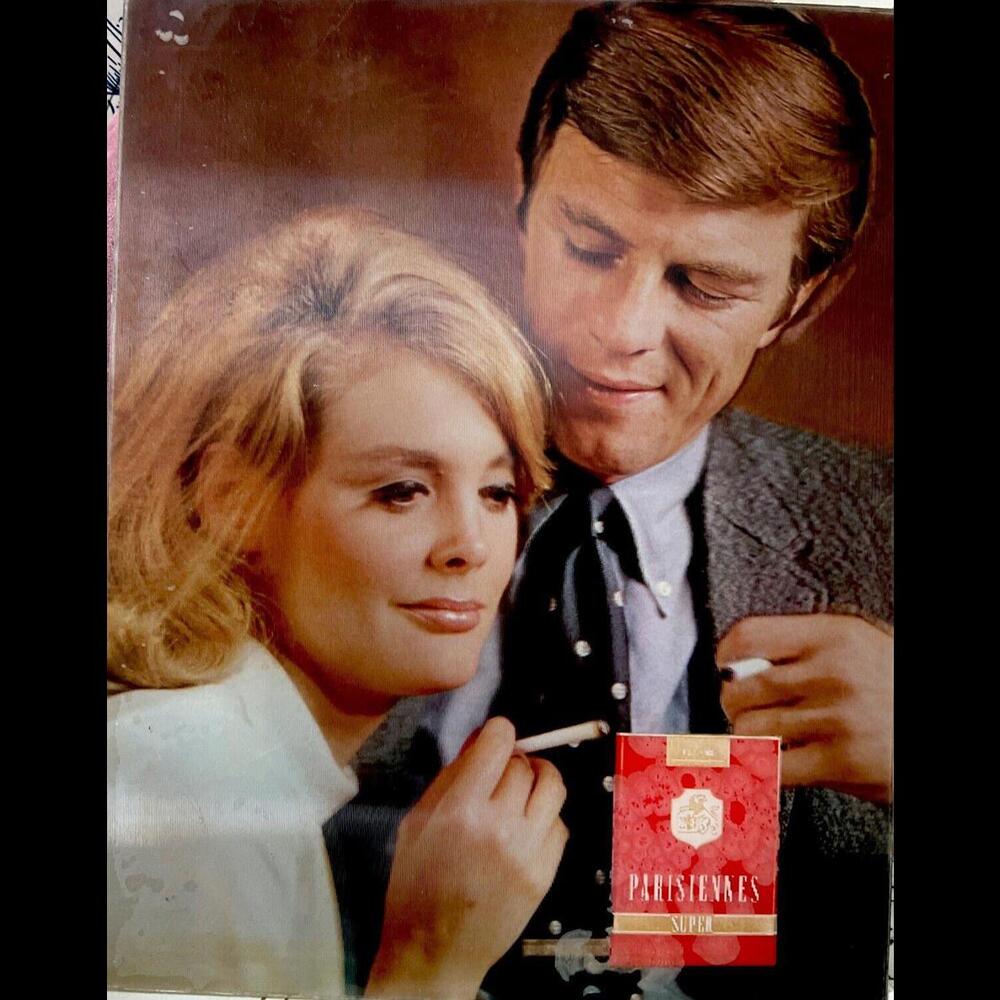 1960 RARE HTF PARISIENNES CIGARETTE AD 14X11 VARI-VUE 3-D LENTICULAR PICTURE NOS